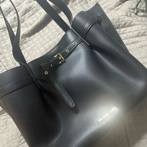 Michael Kors Black Pebbled Leather Tote